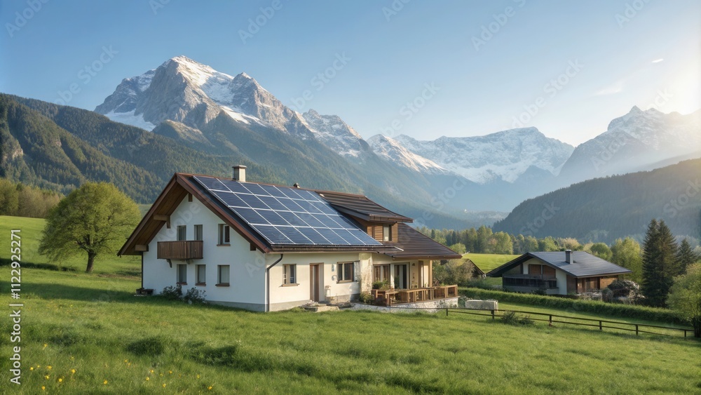 Obraz premium Green energy solar panels