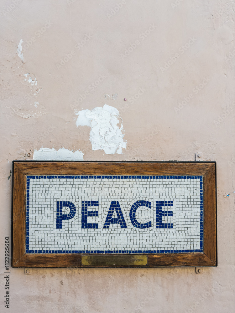 Mosaic Sign of Peace in Nicosia