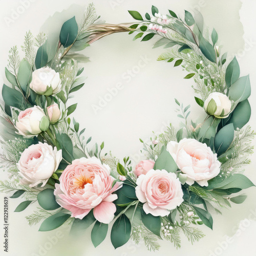 This watercolor illustration is ideal for stunning wedding invitations and beautiful branding materials