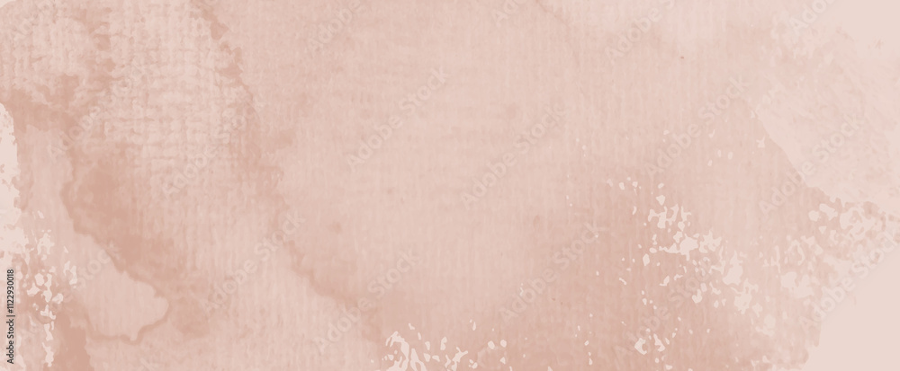 Fototapeta premium Watercolor pale copper background abstract grunge texture