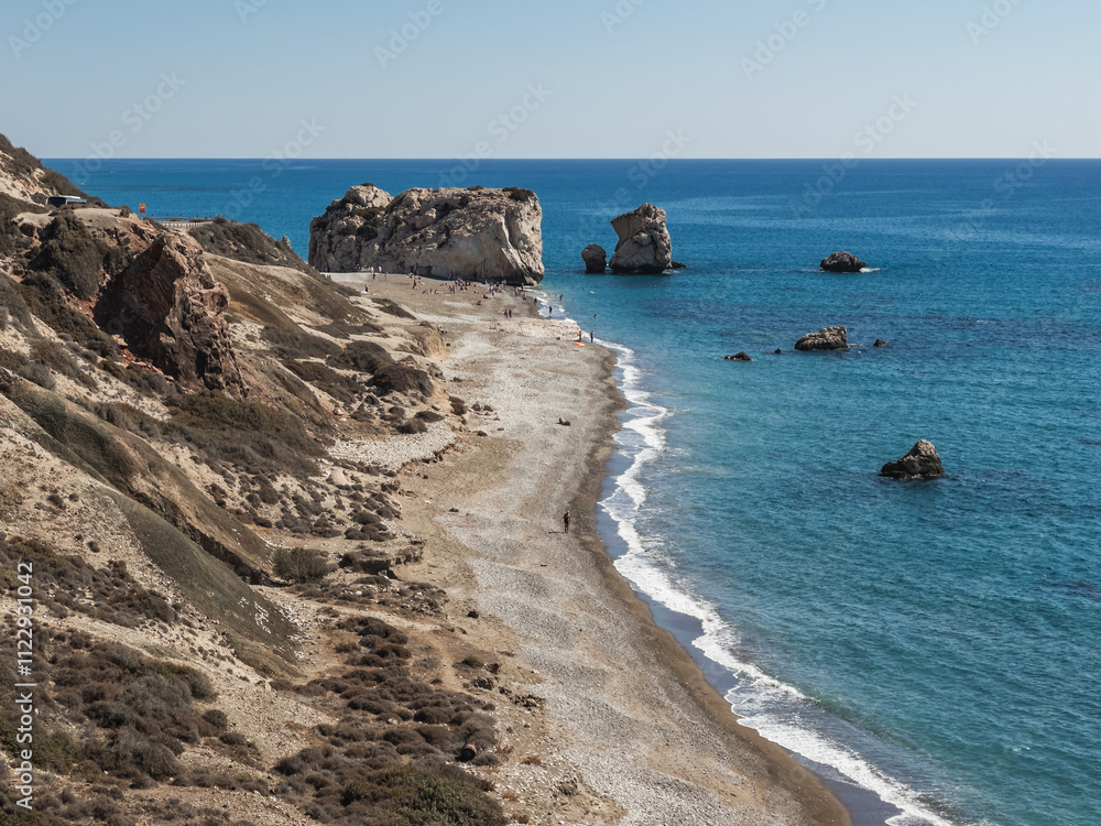 Aphrodite's Rock at Petra tou Romiou Beach