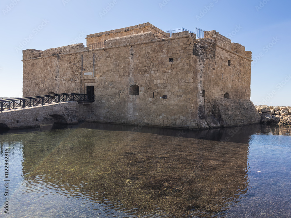 Paphos Fort by the Sea in Cyprus
