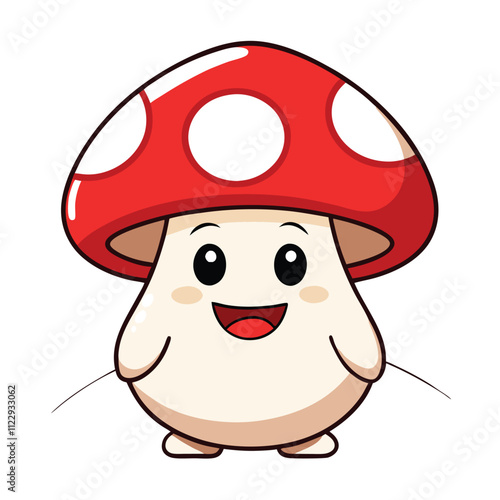 a cartoon illustration of a mushroom