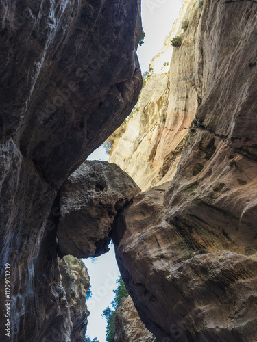 Obraz na płótnie Natural Canyon with Towering Cliffs w salonie