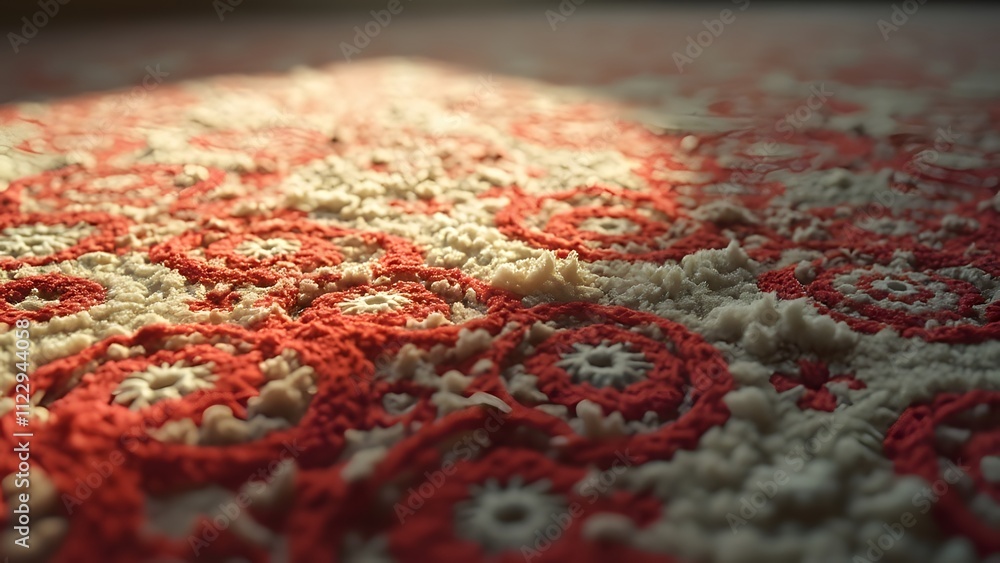 Fototapeta premium Plush Carpet with Intricate Patterns