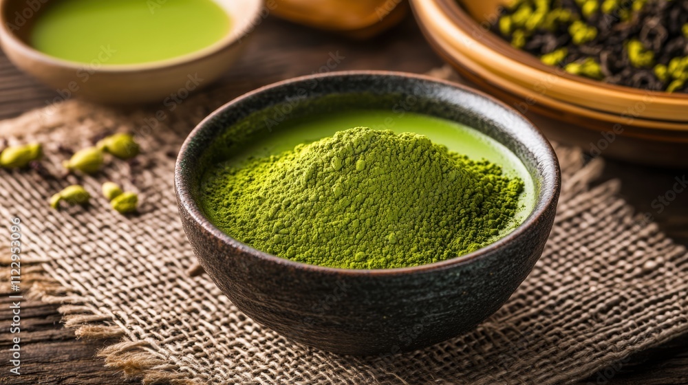 Culinary art of whisking matcha a close-up on japanese tea culture in a traditional setting Culinary art of whisking matcha a close-up on japanese tea culture in a traditional setting