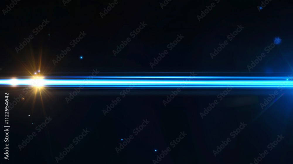 Obraz premium High-Speed Digital Motion, Blue Streak Effect, Ai