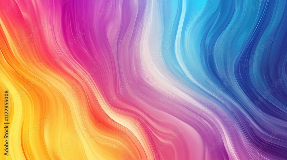 Obraz premium Abstract Colorful Waves Background for Flat Design Projects