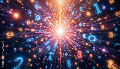 Wallpaper Mural Wallpaper of binary code concept pattern and big data structure.Net and source code Generative AI Torontodigital.ca