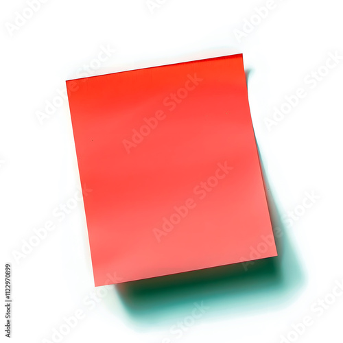 Free Download Blank Sticky Red Magenta Paper Note with Shadow on White Background – Perfect for Stationery, Productivity Concepts, Office Branding, Stationery, E-commerce, Ads, Blogs, Social Media, Presentations - GFXLoad