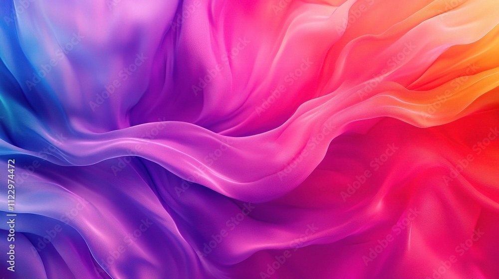 Fototapeta premium Colorful Abstract Rainbow Gradient Blending for Creative Projects