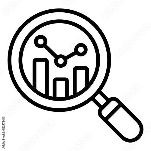 Financial Analyst  Icon Element For Design