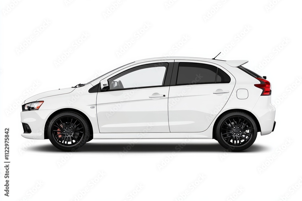 Fototapeta premium white car on white background