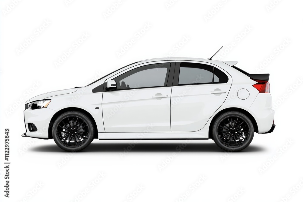 Fototapeta premium white car on white background