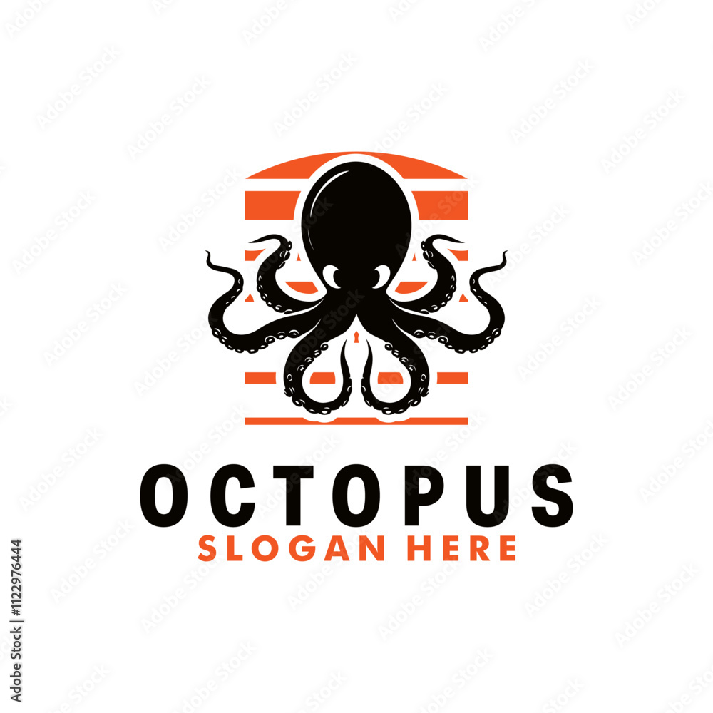 Octopus Logo illustration Design Template Octopus Logo illustration Design Template