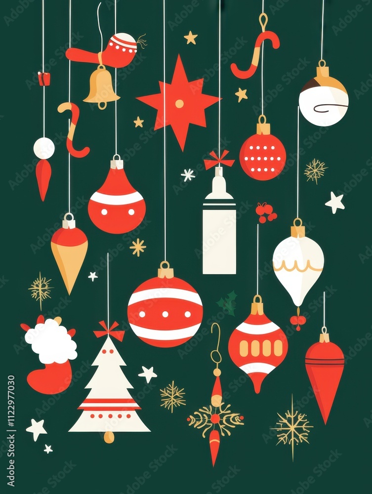 Minimalist Christmas: Vector Graphics for Flat Design Minimalist Christmas: Vector Graphics for Flat Design