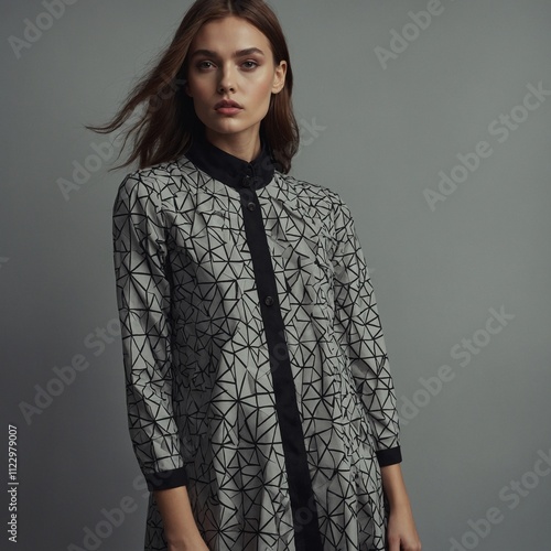Design a line of clothes inspired by geometric shapes.