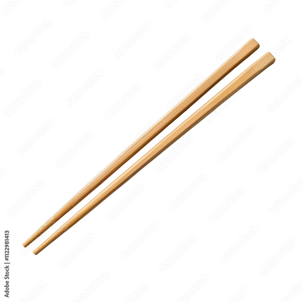 Wooden chopstick isolated on transparent background Wooden chopstick isolated on transparent background