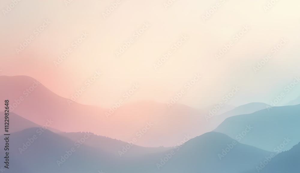Fototapeta premium Misty Mountain Landscape