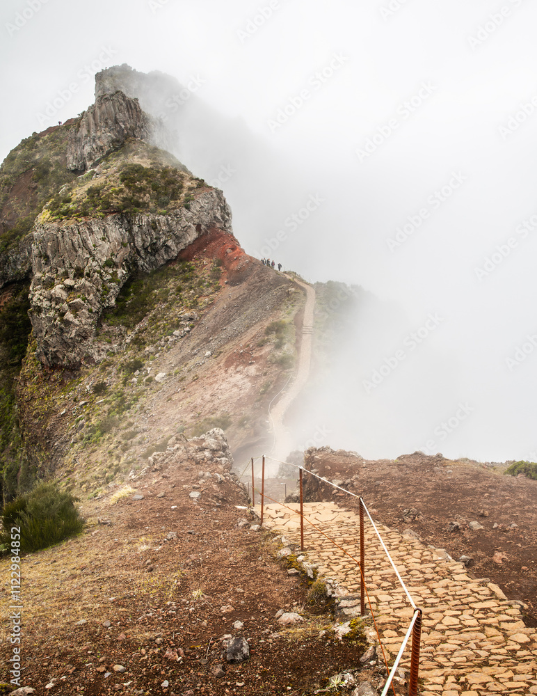 Beautiful view of Pico do Arieiro on Madeira island, Portugal