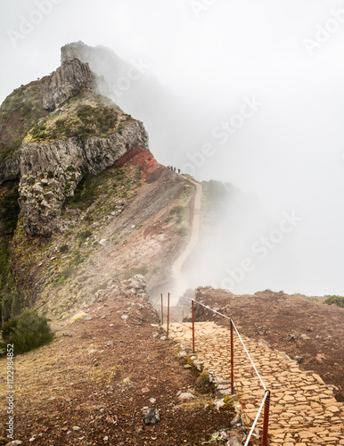 Obraz na płótnie Beautiful view of Pico do Arieiro on Madeira island, Portugal w salonie