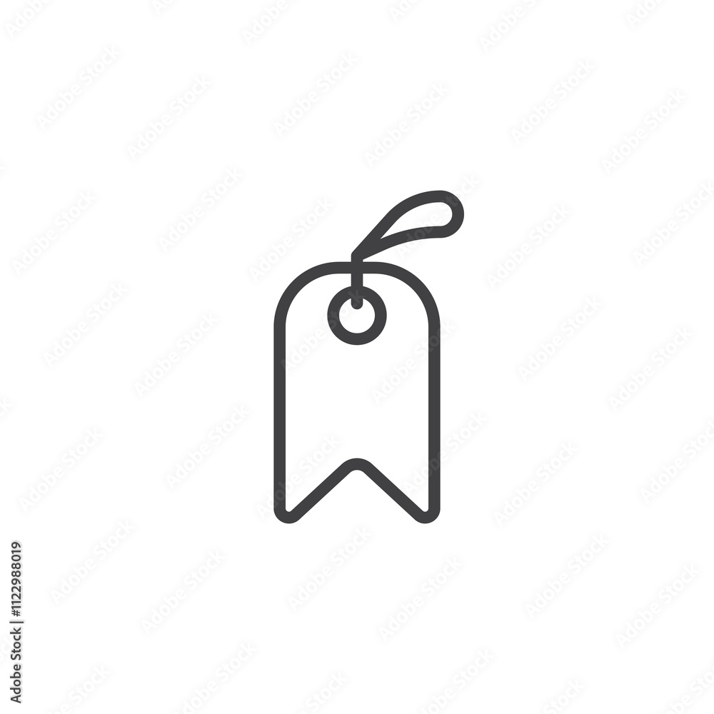 Fototapeta premium Bookmark line icon