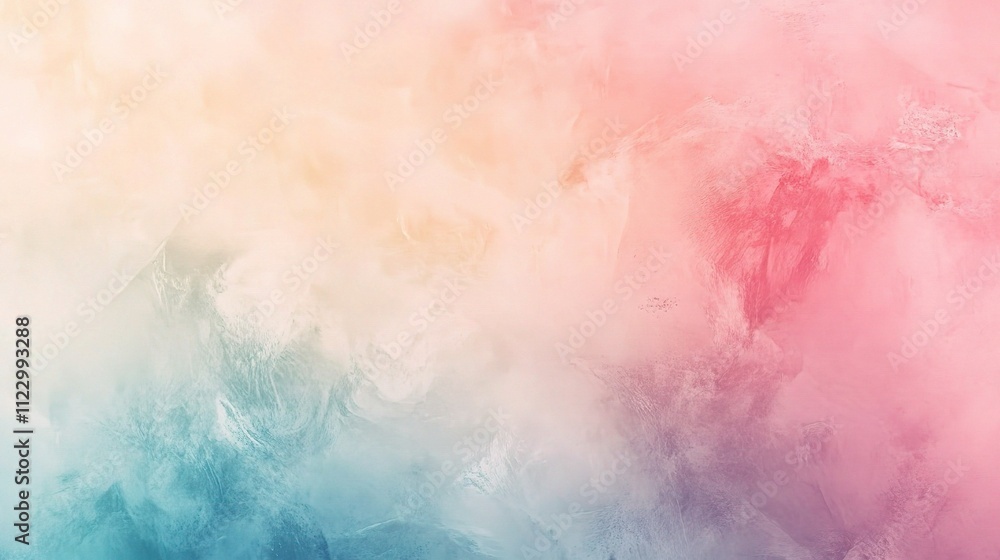 Fototapeta premium Soft Pastel Gradient with Fluid Shapes for Abstract Background Art