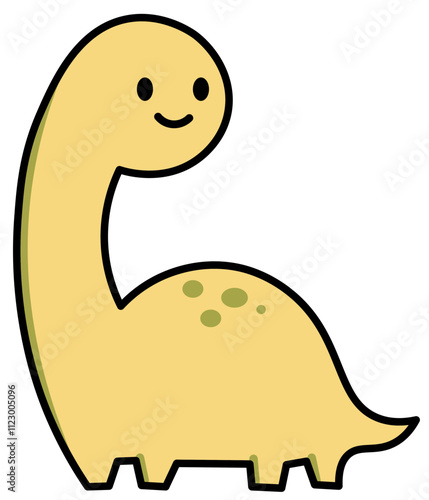 Cute Dinosaur Cartoon Illustration