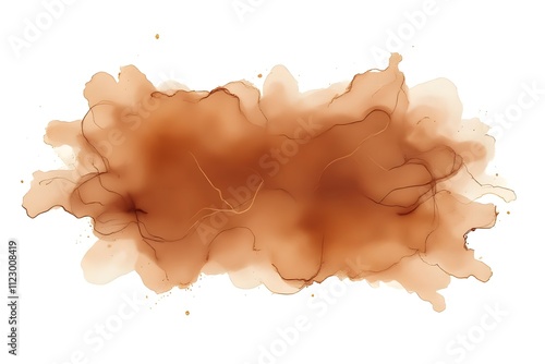 Rich Brown Watercolor Texture with Rustic Flow