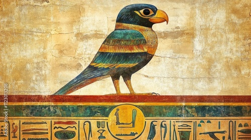 Egyptian cartouche symbol photo