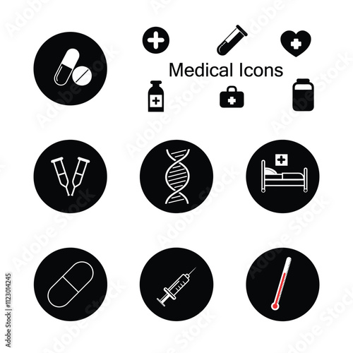 Medicine and medical vector icons
