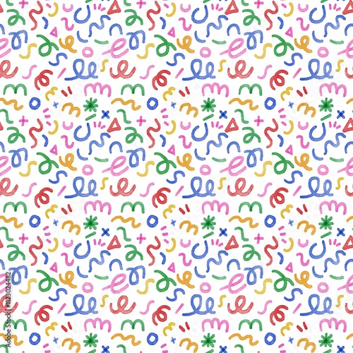 geometric watercolour pattern