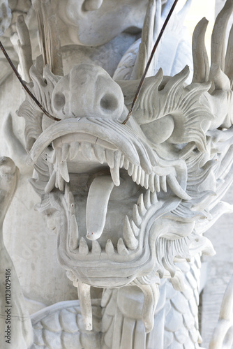 Obraz na płótnie China Dragon, Chinese temple in Thailand. w salonie