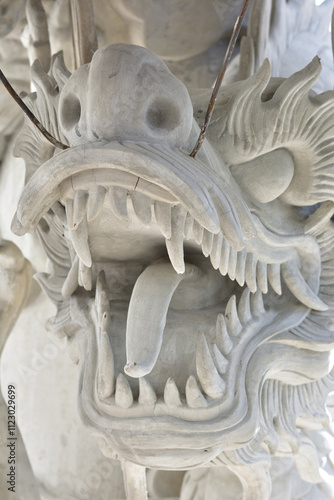 Obraz na płótnie China Dragon, Chinese temple in Thailand. w salonie
