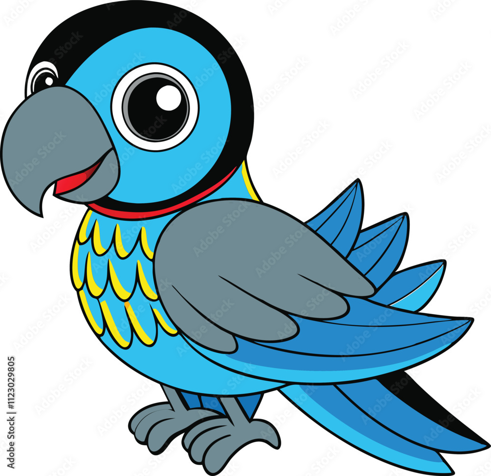 Fototapeta premium cartoon bird with a smile