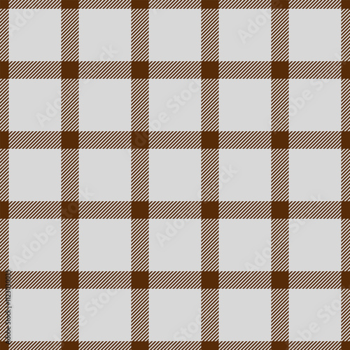 Robe tartan vector textile, invite texture seamless pattern. Mosaic check plaid fabric background in orange and gainsboro colors.
