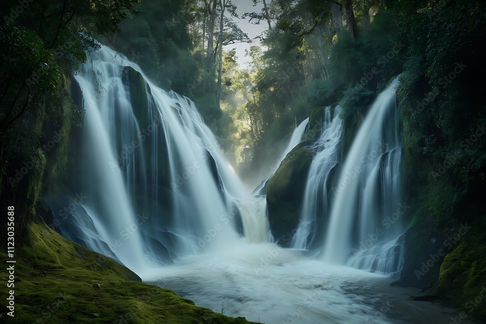 Fototapeta premium waterfall in the forest