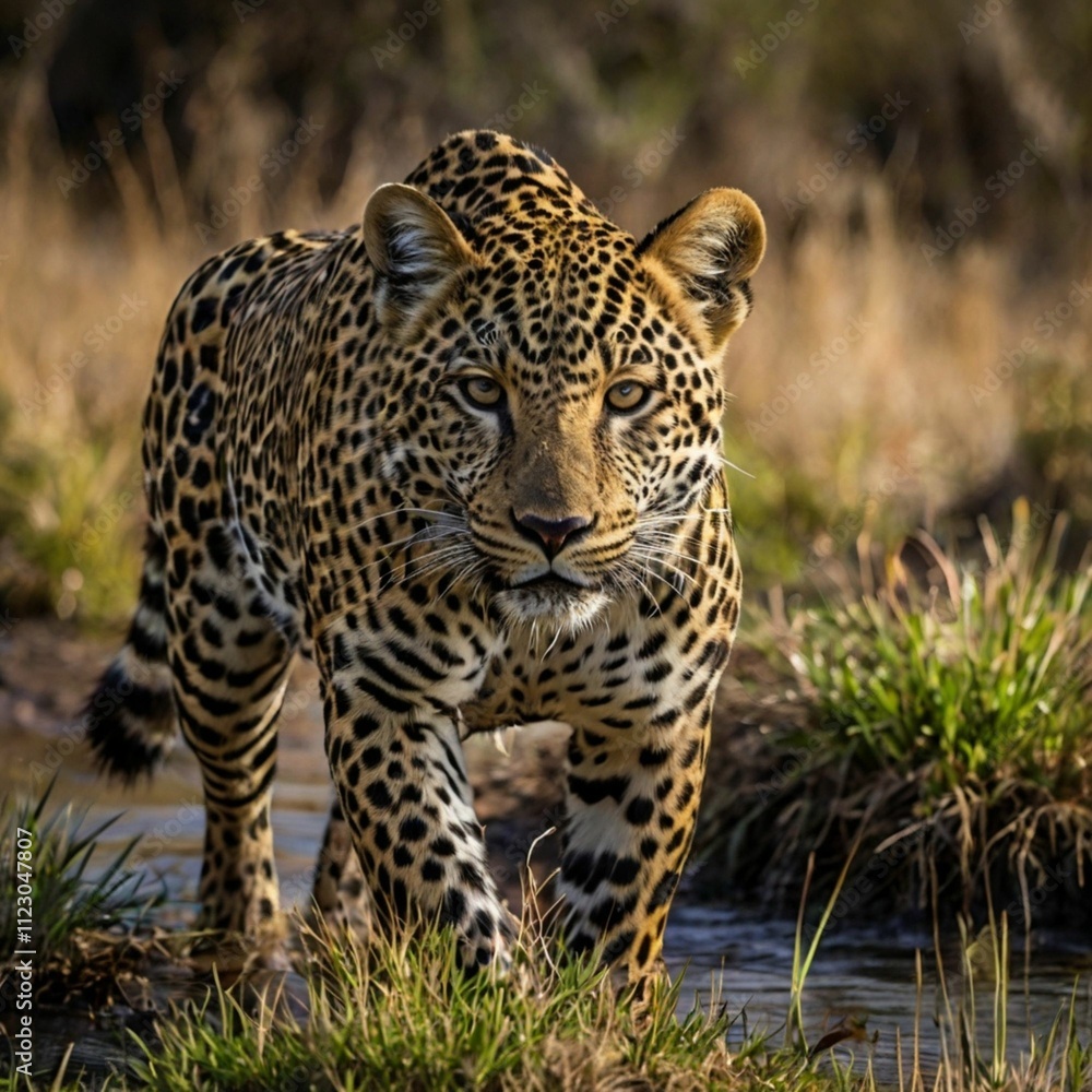 Obraz premium Leopard In The Nature