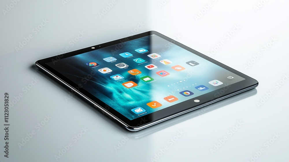 tablet with a modern design, ideal for business use tablet with a modern design, ideal for business use