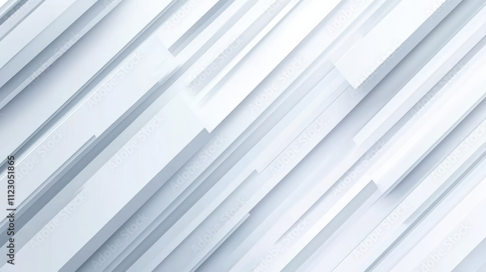 Fototapeta premium Light Gray and White Diagonal Stripes Background