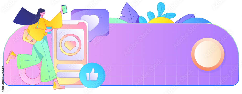 Virtual characters social communication concept business flat vector hand drawn illustration
Virtual characters social communication concept business flat vector hand drawn illustration