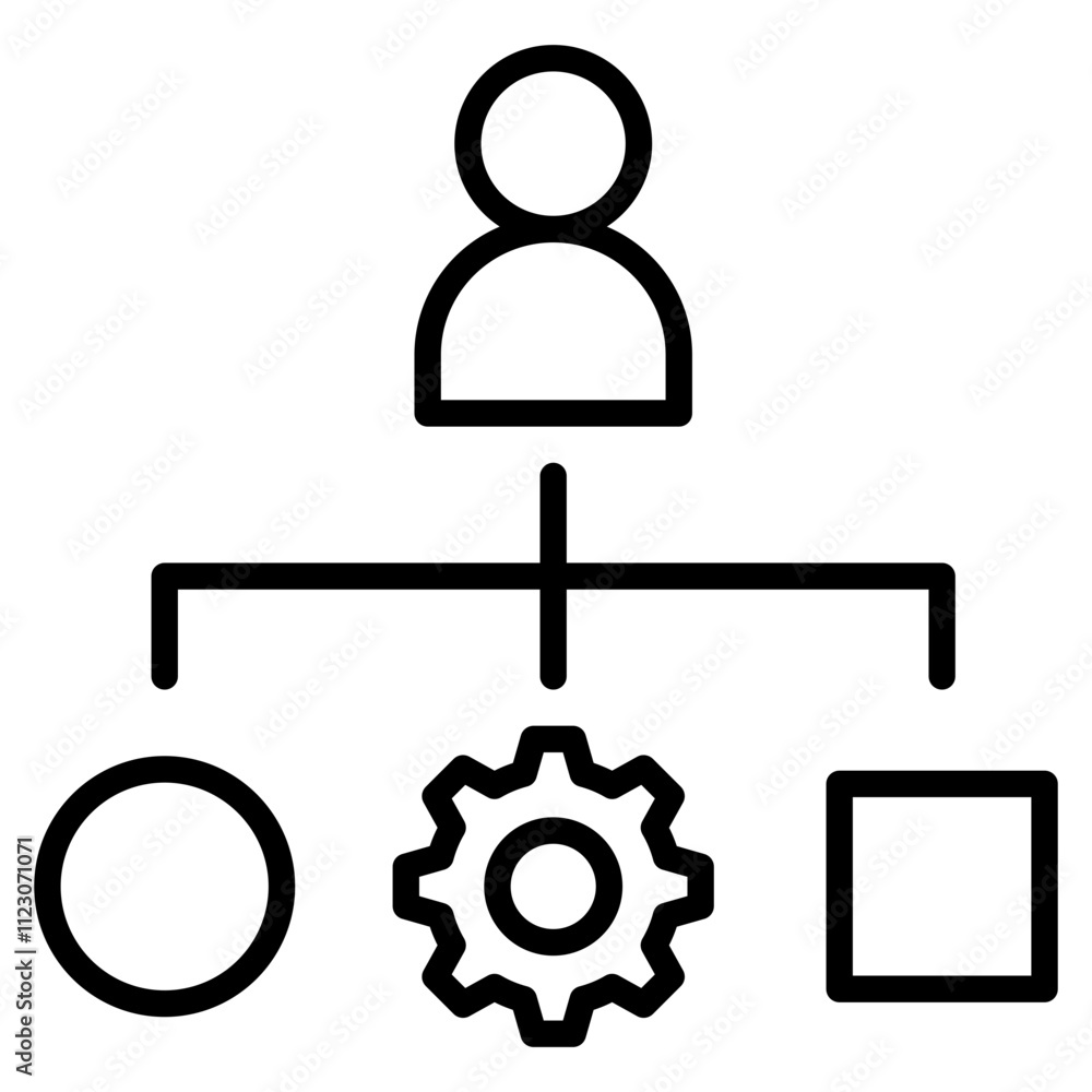 resource management single icon resource management single icon