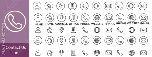 Collection of Connect Icons.Contact us icon set.Contact and Communication Icons.Set of Communication icon.Set of Social media icon:Facebook,Instagram, Twitter, Youtube,Whatsapp, Telegram.Vector