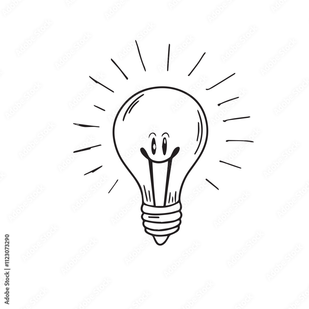 Illustration of a light bulb as a rope hanging on a wood frame,Drawing of a light bulbs in a row,Single line drawing of a light bulb Illustration of a light bulb as a rope hanging on a wood frame,Drawing of a light bulbs in a row,Single line drawing of a light bulb