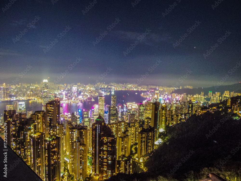 Obraz premium 【香港】ビクトリア・ピークからの夜景