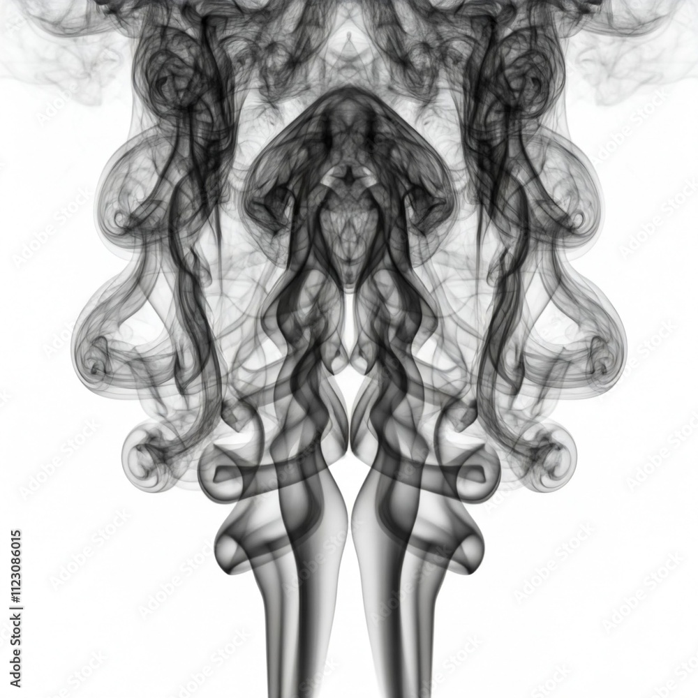 Fototapeta premium Black smoke/ink background