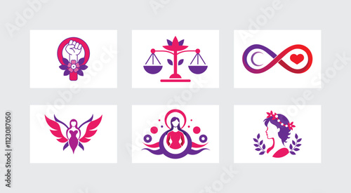 International Women’s Day Graphics set collection.