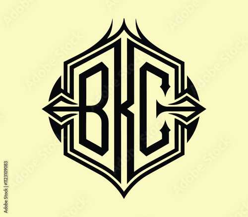 BC Modern Monogram Logo Design with Clean Lines, Minimalist Style, and Sophisticated Typography