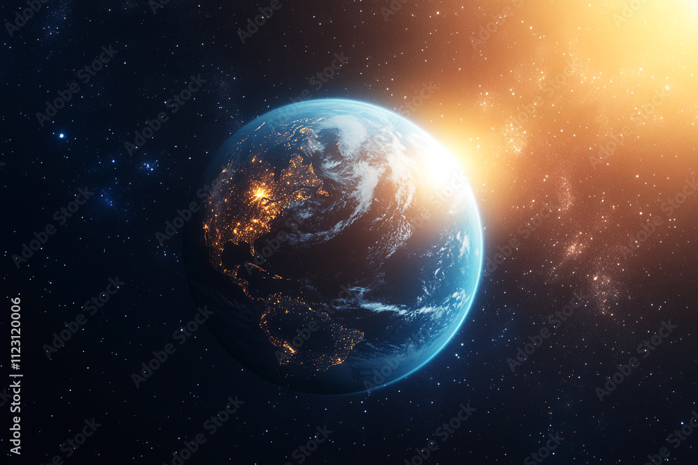Fototapeta premium Earth Day Social Media Poster Featuring Eco-Friendly Designs and Copyspace for Personalized Messages and Campaign