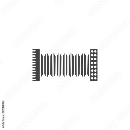 Bandoneon instrument Simple thin line flat symbol